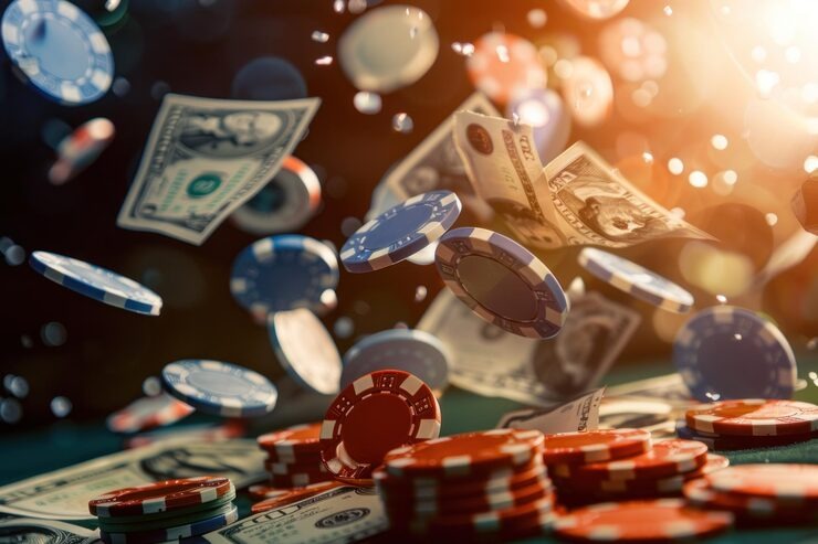Live casino dealer hosting a roulette table during a session